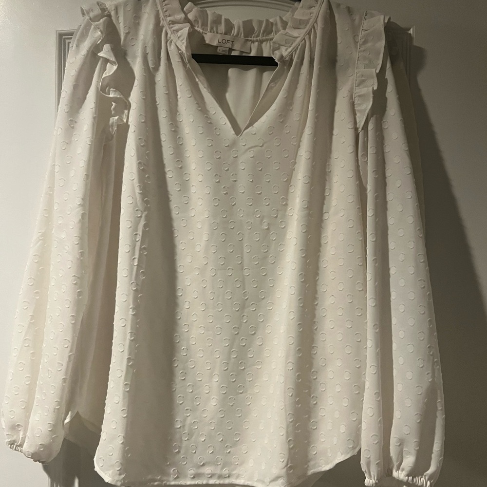 White satin blouse
